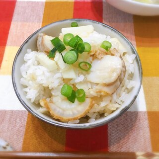 竹の子とホタテの混ぜご飯♪